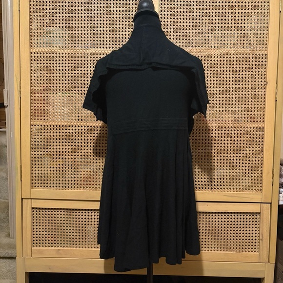 Roffe accessories oversized cardigan wrap Black kimono sweater One Size - Picture 2 of 3